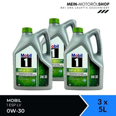 Mobil 1 ESP LV 0W-30 3x5 Liter