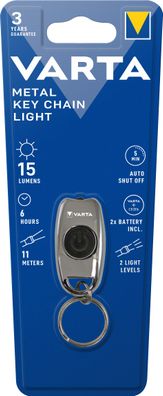 Varta LED Taschenlampe Metal Key Chain Light,