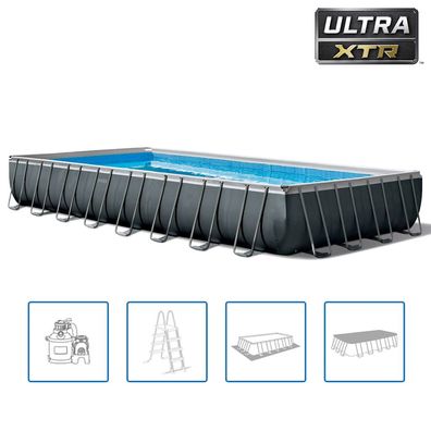 Intex Swimmingpool-Set Ultra XTR Frame Rechteckig 975 x 488 x 132 cm