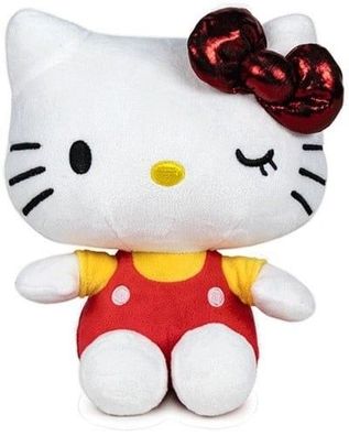 Play by Play Sanrio License Hello Kitty Plüsch 23cm Rot Neuware 50th Anniversary