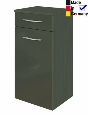 Unterschrank Fiona 2 Hochglanz grau 40x79x35 cm Badschrank Badmöbel