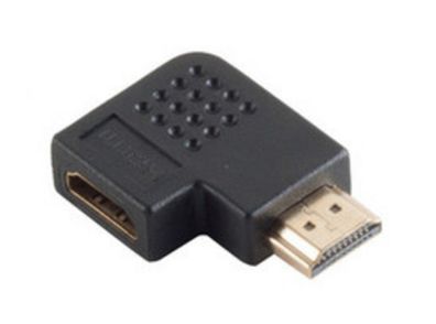 S-Impuls HDMI-Winkeladapter / Goldkontakte / 4K2K kompatibel / 90°-Version