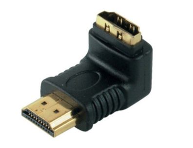 S-Impuls HDMI-Winkeladapter / Goldkontakte / 4K2K kompatibel / Abgang unten