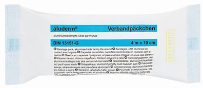 SÖHNGEN® 1003373 aluderm® Verbandpäckchen DIN 13151-G - groß, 4m x 10cm