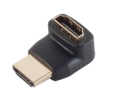 S-Impuls HDMI-Winkeladapter / Goldkontakte / 4K2K kompatibel / Abgang oben