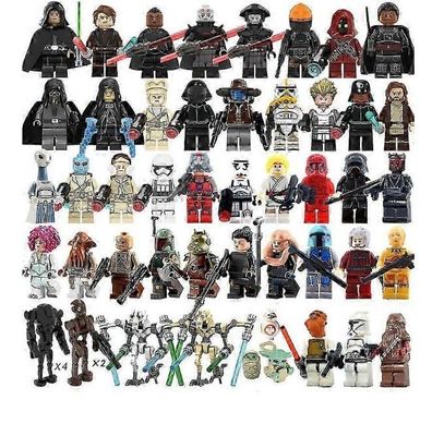 Star Wars Baustein-Minifigur Luke Darth Vader Jedi-Meister Yoda BB8 Montagespielzeug