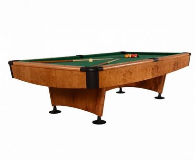 Pooltisch Billardtisch Braun Billardmöbel Freizeittisch Billard-Tisch 9Ft