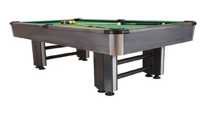 Pooltisch Spieloberfläche Billardtisch Luxus Grau Spieltisch Freizeittisch 9Ft