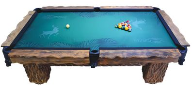 Holz Billardtisch Spieltisch Luxus Billard-Tisch Billardmöbel Freizeittisch 8Ft