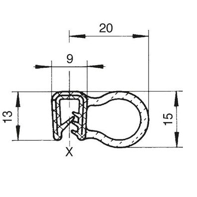 Kantenschutz Dichtung Dichtprofil Türdichtung EPDM Weichgummi Moosgummi