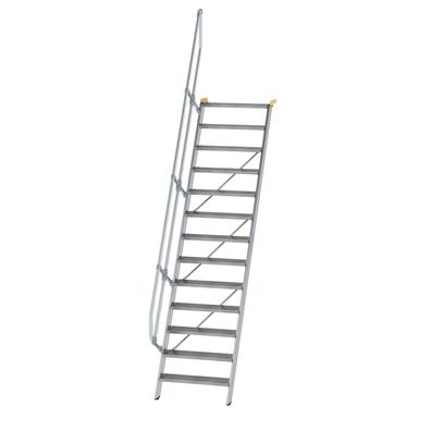 MUNK Treppe 60EUR inkl. einen Handlauf, 800mm Stufenbreite, 13 Stufen