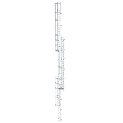 MUNK ortsfeste Steigleitern Aluminium, 17,64m SH PG2