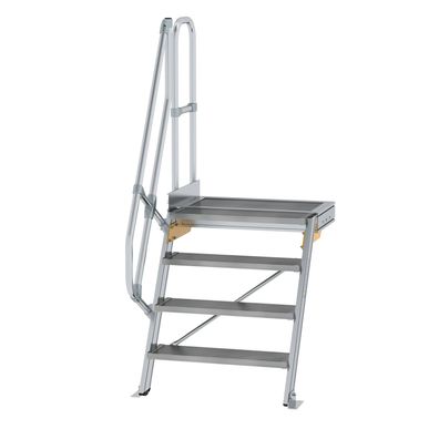 MUNK Treppe mit Plattform 60EUR inkl. einen Handlauf, 800mm Stufenbreite, 4 Stufen