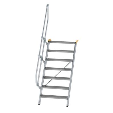 MUNK Treppe 60EUR inkl. einen Handlauf, 800mm Stufenbreite, 7 Stufen