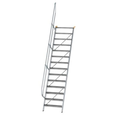 MUNK Treppe 60EUR inkl. einen Handlauf, 800mm Stufenbreite, 14 Stufen