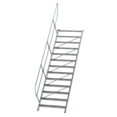 MUNK Treppe 45EUR inkl. einen Handlauf, 1000mm Stufenbreite, 13 Stufen