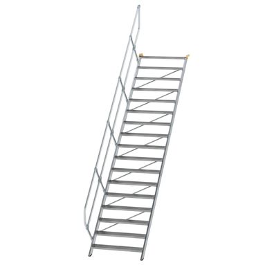 MUNK Treppe 45EUR inkl. einen Handlauf, 1000mm Stufenbreite, 17 Stufen