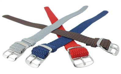 Minott Uhrenarmband 18mm | Durchzugsband Perlon geflochten 30117