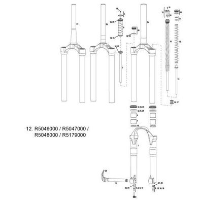 Rockshox Domain Coil 302/318 2007-2010 Feder extra weich, silber (bis 63 kg)