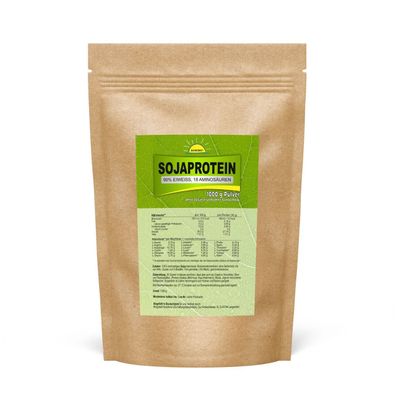 Sojaprotein (90% Eiweiß, 18 Aminosäuren, vegan), 1 kg im Beutel, Bonemis®