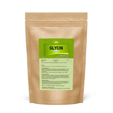 Glycin, vegan, Pharmaqualität, ohne Zusatzstoffe, 500 g im Beutel, Bonemis®