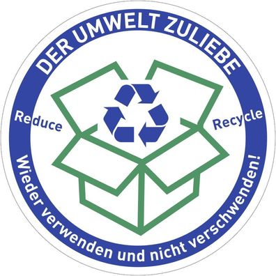 DER UMWELT Zuliebe..., Kombischild