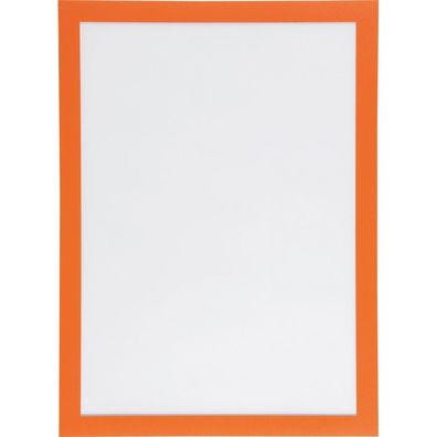 Durable Informationsrahmen Duraframe, orange, selbstklebend, A4, 2/ VE