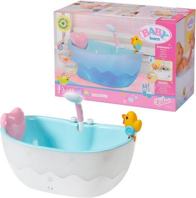 BABY born Badewanne für Puppen mit Farbwechsel, Dusch- & Soundfunktion, 832691