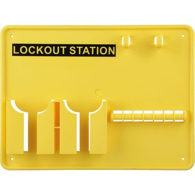 Lockout Station, Typ 2, ohne Inhalt, gelb, Kunststoff, 390x290x55mm