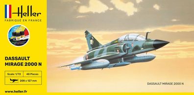 Heller 1:72 56321 Starter KIT Mirage 2000 N