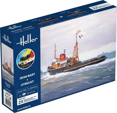 Heller 1:200 55602 Starter KIT JEAN BART + Utrecht Twinset