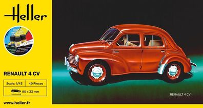 Heller 1:43 56174 Starter KIT Renault 4 CV