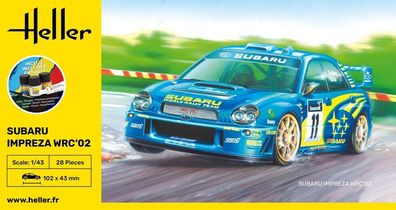 Heller 1:43 56199 Starter KIT Impreza WRC'02