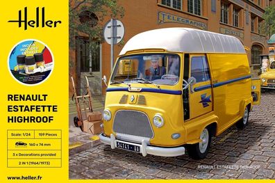 Heller 1:24 56740 Starter KIT Estafette Highroof