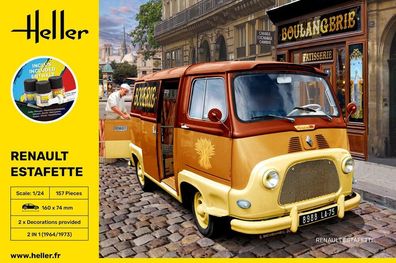 Heller 1:24 56743 Starter KIT Renault Estafette New Mould