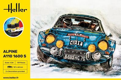 Heller 1:24 56745 Starter KIT Alpine A110 (1600)