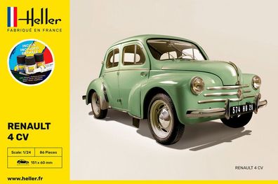 Heller 1:24 56762 Starter KIT Renault 4 CV