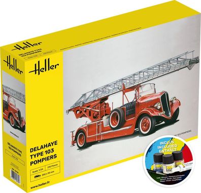 Heller 1:24 56780 Starter KIT Delahaye Type 103 Pompiers