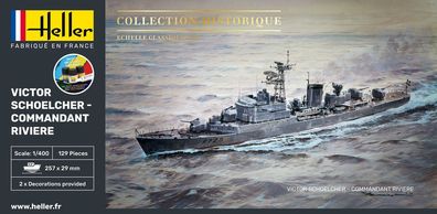 Heller 1:400 57015 Starter KIT VICTOR Schoelcher - Commandant Riviere