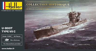 Heller 1:400 81002 U-Boot Type VII C