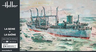 Heller 1:400 85050 LA SEINE + LA SAONE Twinset