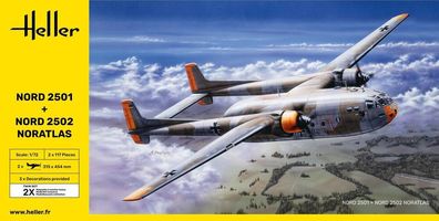 Heller 1:72 85374 Nord2501 + Nord 2502 Noratlas Twinset