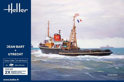 Heller 1:200 85602 JEAN BART + Utrecht Twinset
