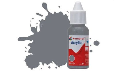 Humbrol DB0164 Humbrol Acrylic Dropper BOTTLE 14ML No.164 Dark Sea Grey Matt - NEU