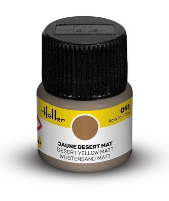 Heller 9093 Peinture Acrylic 093 jaune desert mat