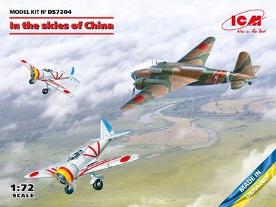 ICM 1:72 DS7204 In the skies of China (Ki-21-Ia, two ??-27?) - NEU