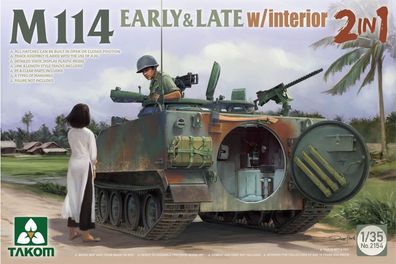 Takom 1:35 TAK2154 M114 EARLY & LATE w/interior 2in1