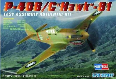 Hobby Boss 1:72 80209 P-40B/C ''HAWK''-81A