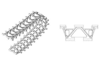 Hobby Boss 1:35 81008 Track For M2/M3/LVTP7/MLRS Early