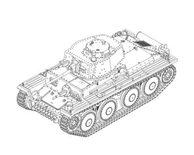 Hobby Boss 1:72 82956 German PzKpfw 38(t) Ausf. E/F - NEU